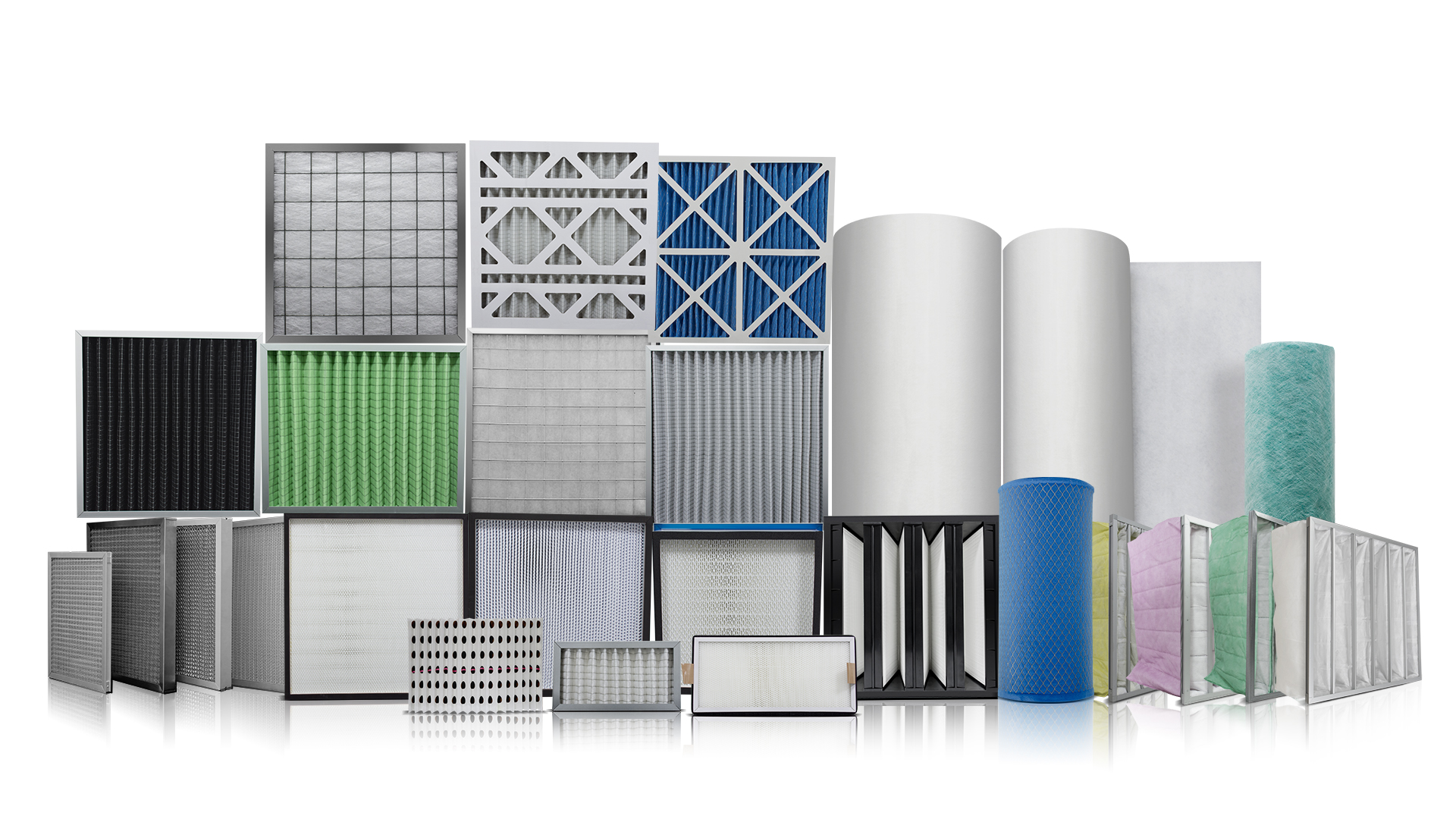 All types of air filters